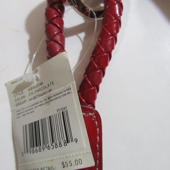 Liz Claiborne Purse Handbag Bethany Brown/Red Banana Vintage NEW NWT - Picture 3 of 4